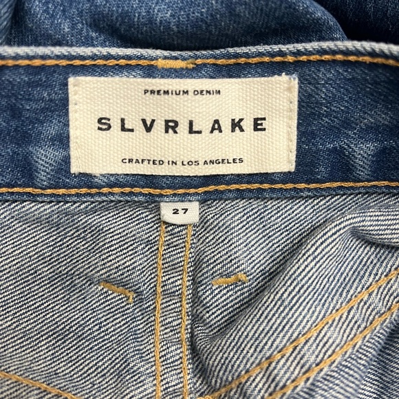 Slvrlake Sweet Memory London Jeans Medium Wash Straight Leg High Waist  27 - Picture 8 of 11